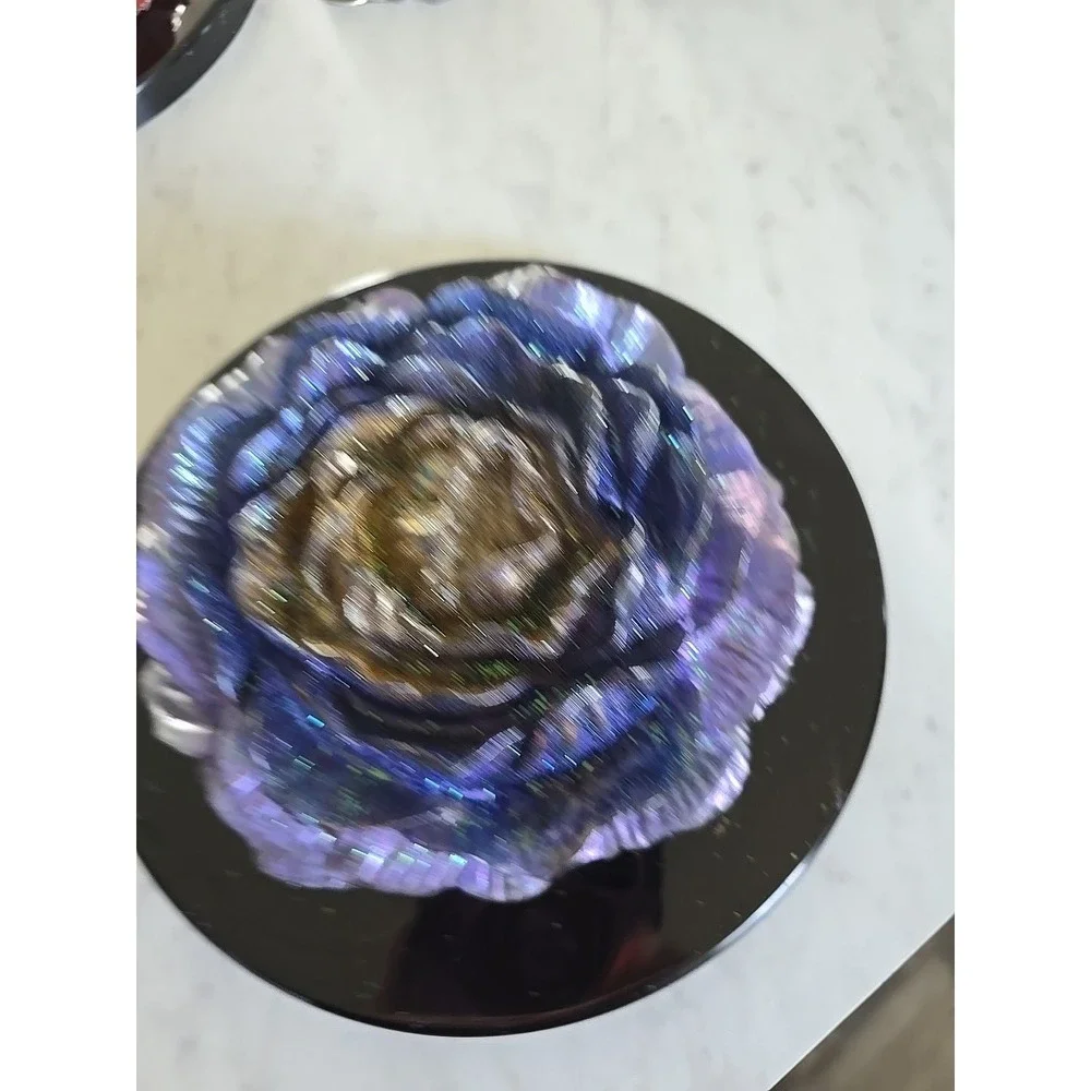 Handmade Resin Flower Purple Gold Blue‎ Decoration Gift.   600